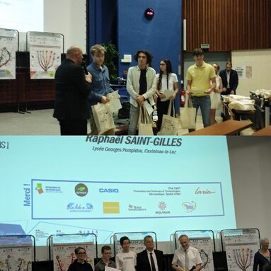 Remise des prix de nos élèves Maël DANIEL (1G07) et Raphaël SAINT-GILLES (1G08)